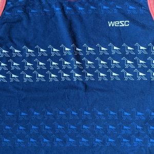 Wesc tank top tee blue